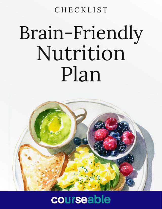 Brain-Friendly Nutrition Plan cover