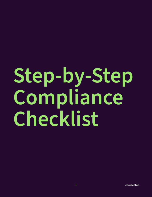 Step-by-Step Compliance Checklist cover