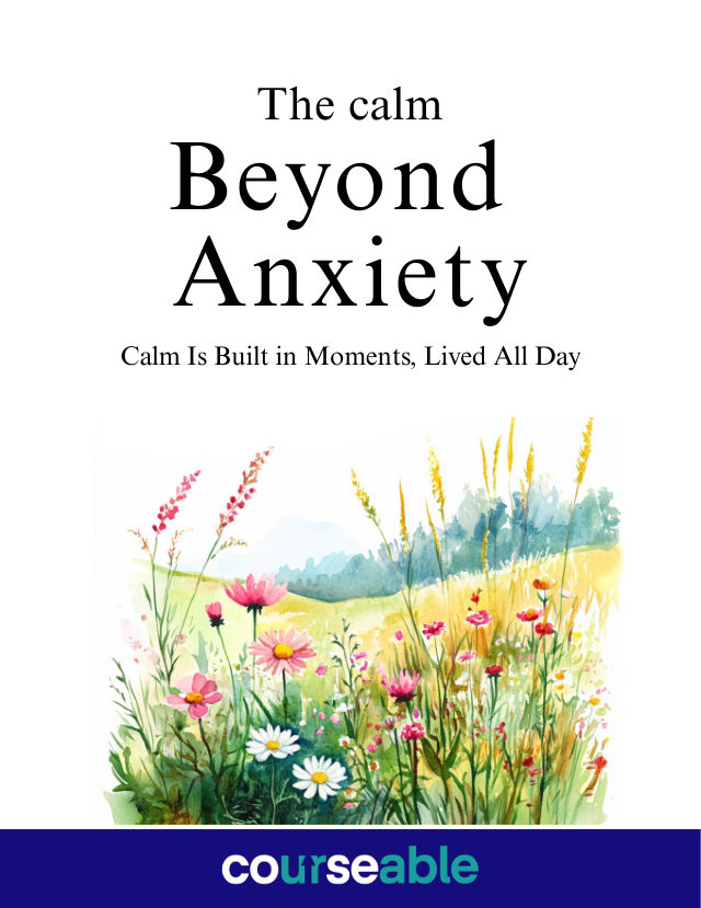 The Calm Beyond Anxiety cover